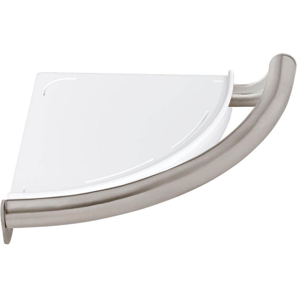 BathSafety Contemporary Corner Shelf with Assist Bar-shop