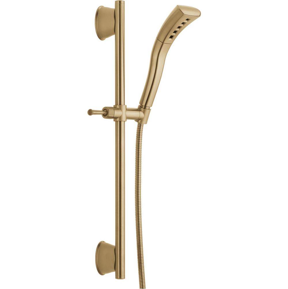 Universal Showering Components H2OKinetic?Single-Setting Slide Bar Hand Shower-related