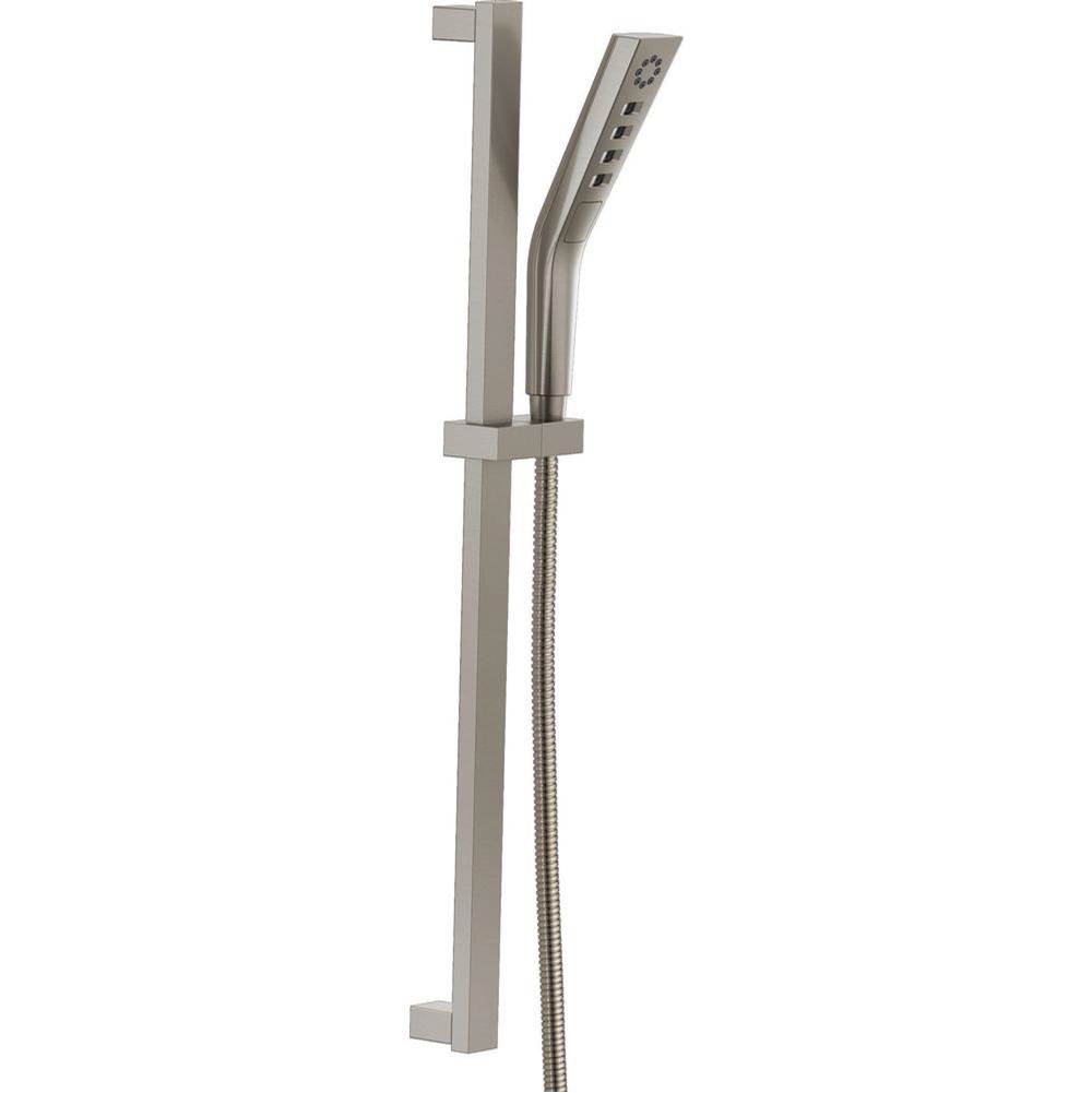 Universal Showering Components H2OKinetic?3-Setting Slide Bar Hand Shower-related