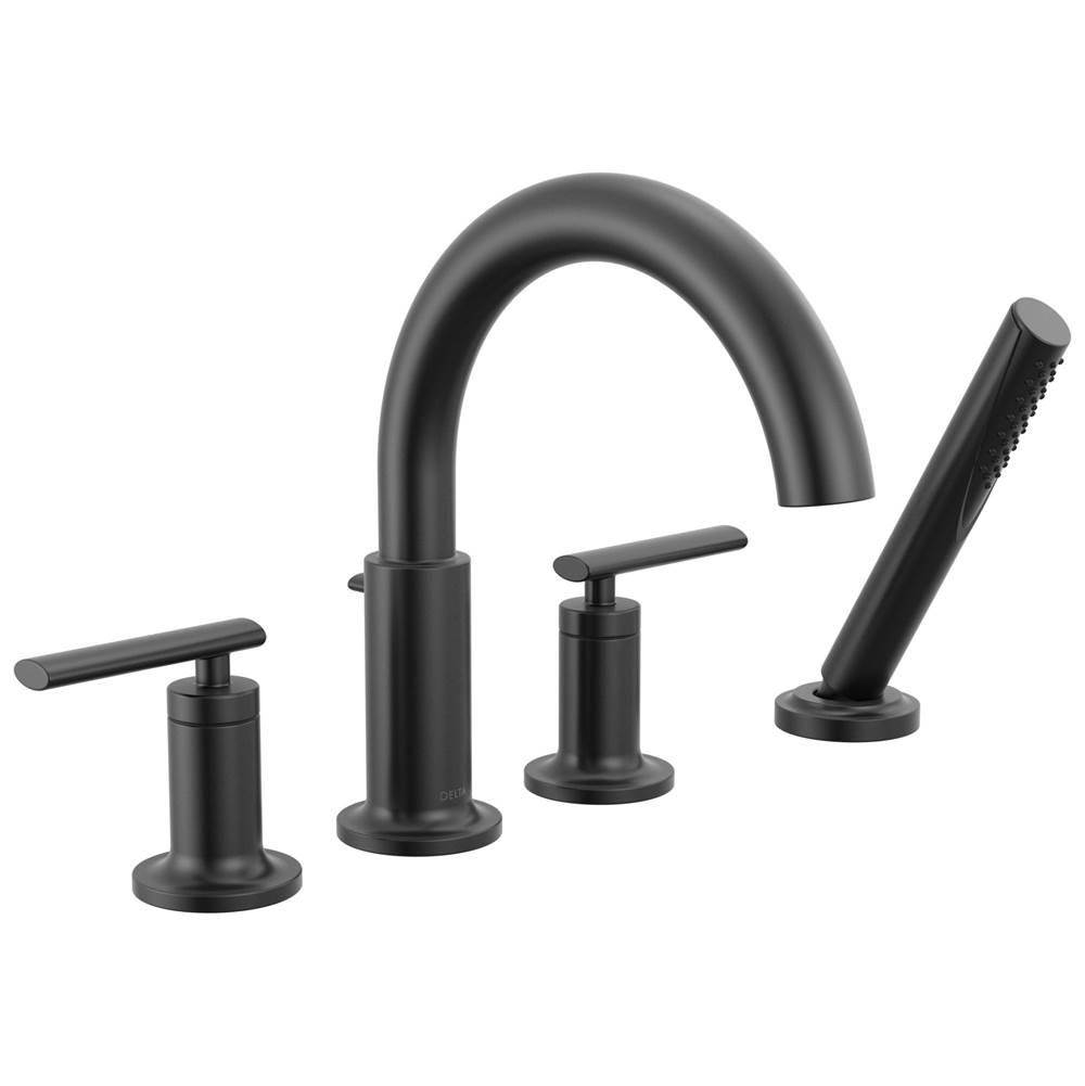 Altado Roman Tub Trim with Hand Shower Matte Black-shop