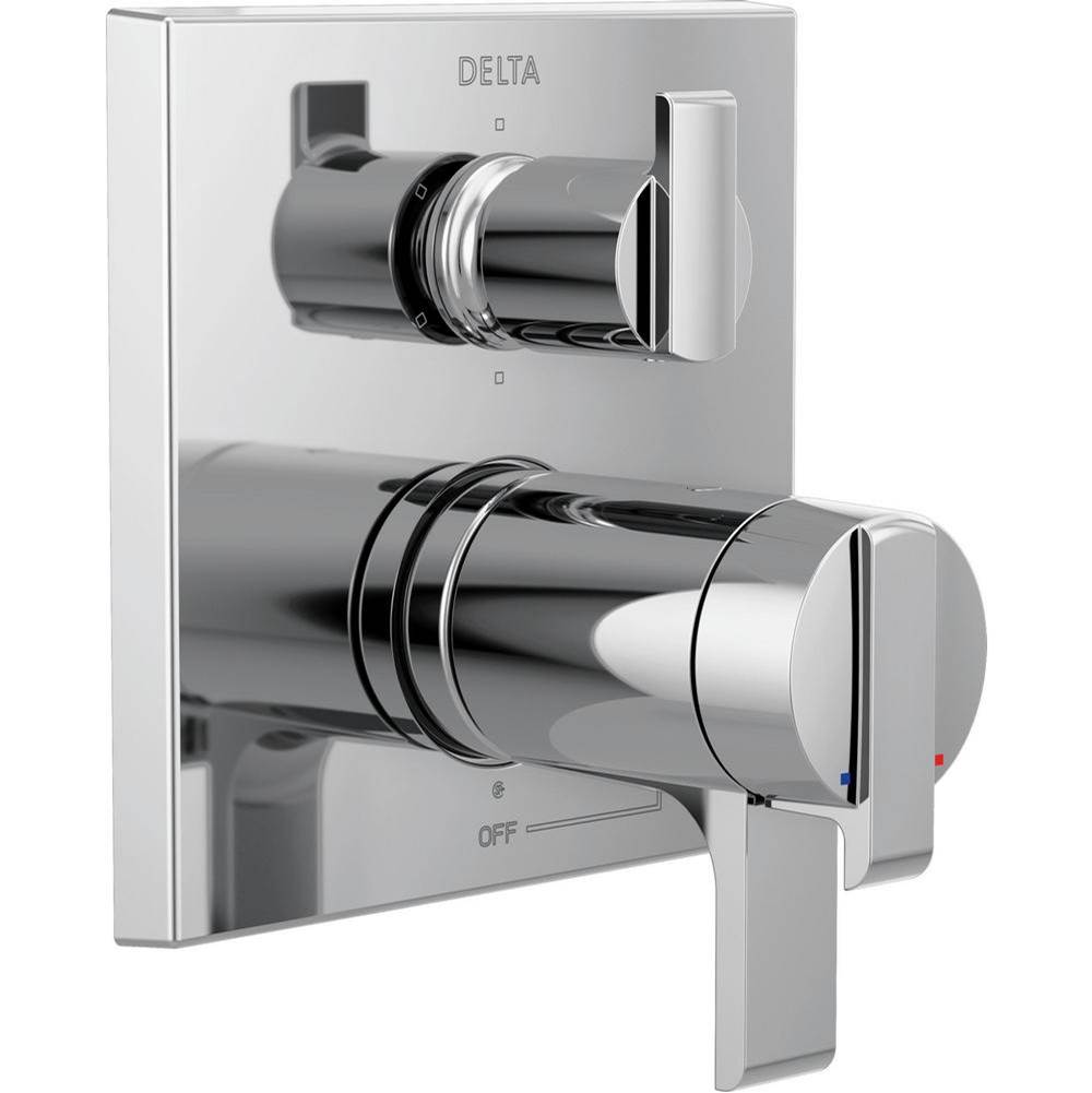 Ara? Angular Modern TempAssure? 17T Series Valve Trim with 6-Setting Integrated D-related
