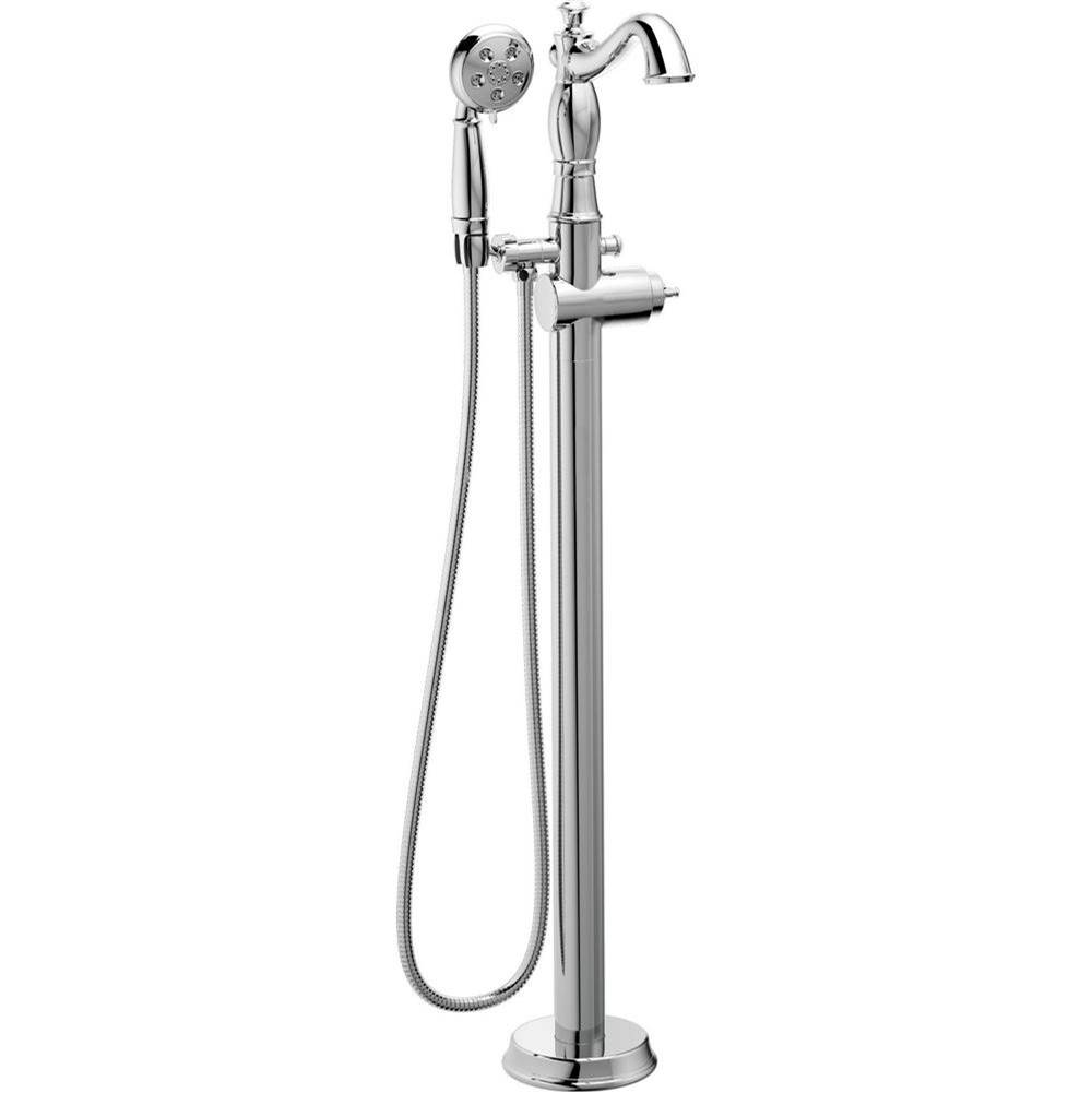 Cassidy? Single Handle Floor Mount Tub Filler Trim with Hand Shower - Less Handle-related