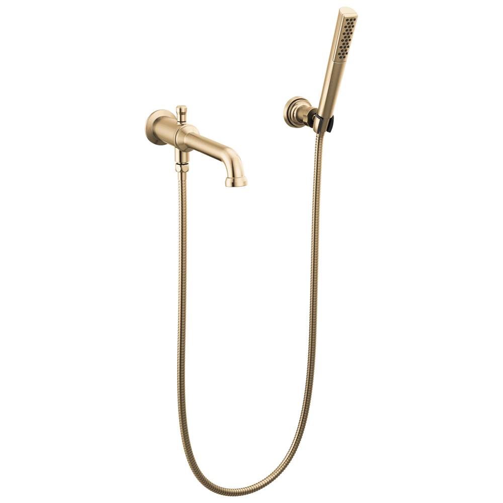 Broderick? Wall Mount Tub Filler Trim with Hand Shower - Less Handles-related