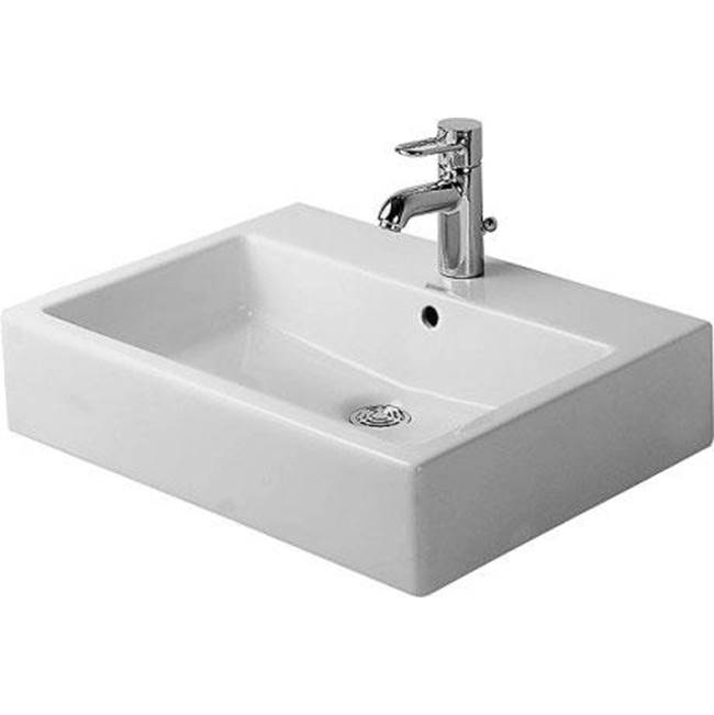 Vero 23 5/8'' Rectangular Wall Mounted Sink in White with Widespread Faucet Holes-related
