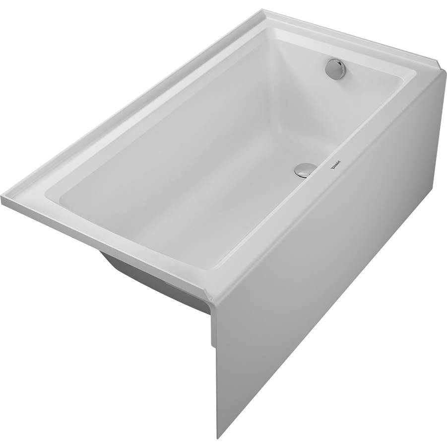 Architec 60'' x 32'' Rectangular Alcove Bathtub in White Acrylic with Right Drain-shop