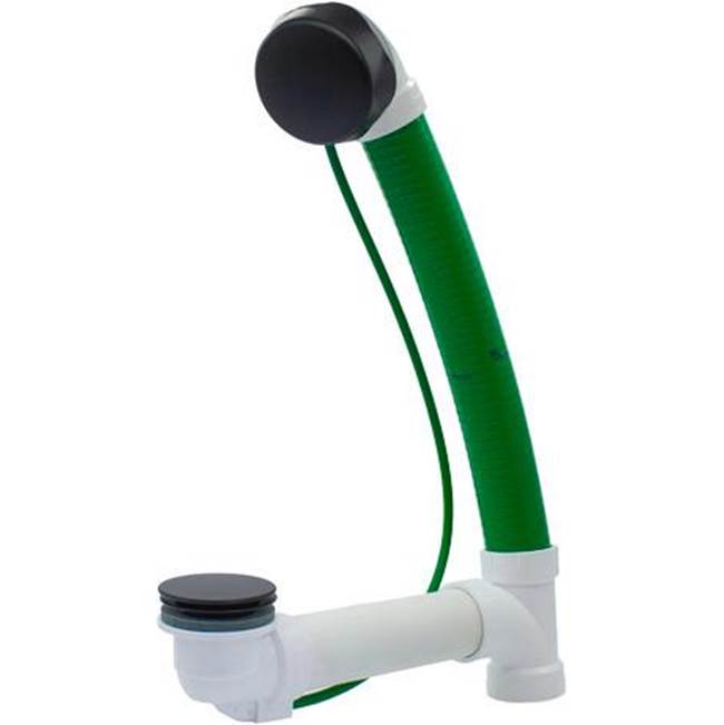 PVC 48'' Cable Bathtub Drain in Matte Black-shop