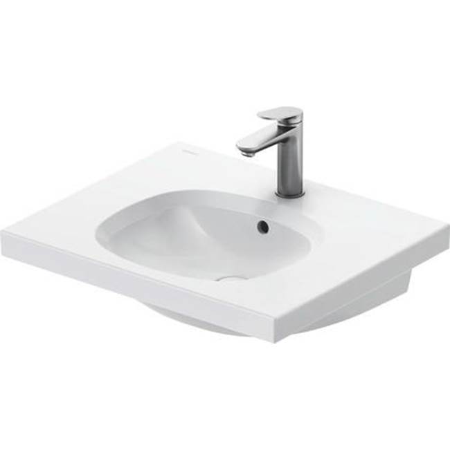 Aurena 23 5/8'' Rectangular Wall Mounted Sink in White with Single Faucet Hole an-related