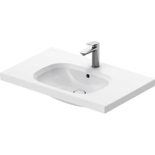 Aurena 30 1/2'' Rectangular Wall Mounted Sink in White with Single Faucet Hole an-related