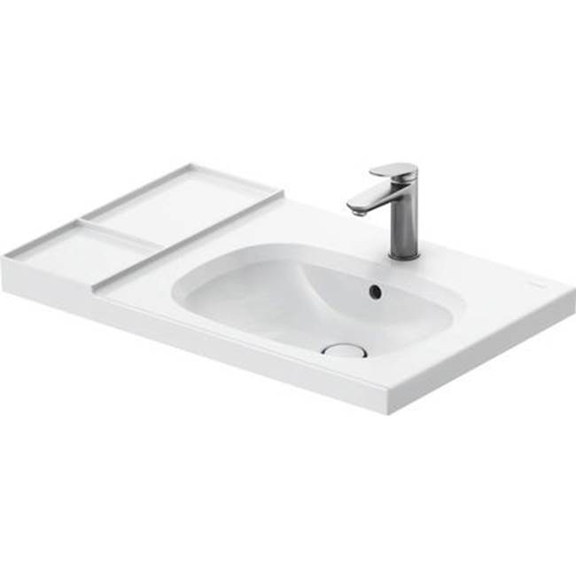 Aurena 31 3/4'' Rectangular Wall Mounted Sink in White with Single Faucet Hole an-related