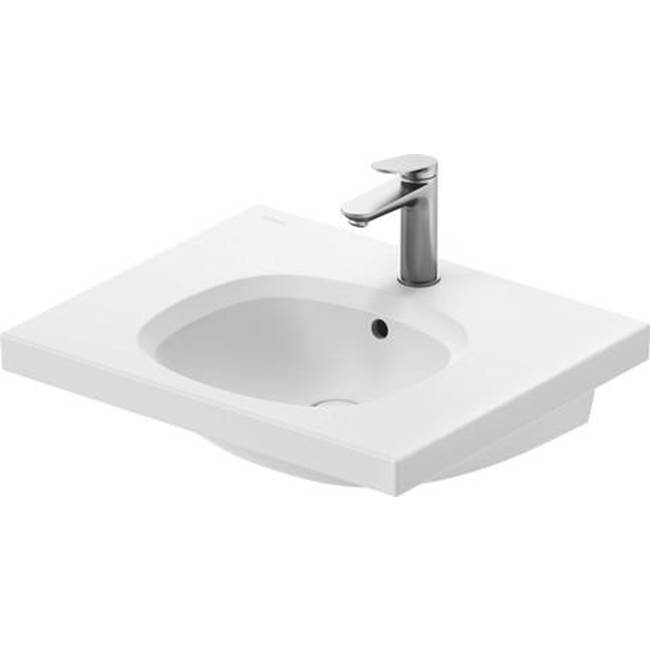 Aurena 23 5/8'' Rectangular Wall Mounted Sink in Satin Matte White with Single Fa-related