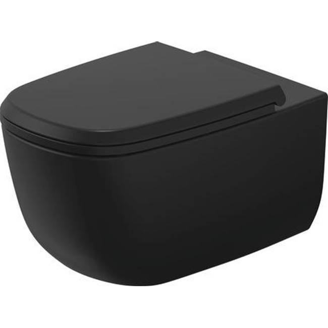 Aurena 1.28/0.8 GPF Dual Flush ADA Compliant Elongated Wall Mounted Toilet in Mat-related