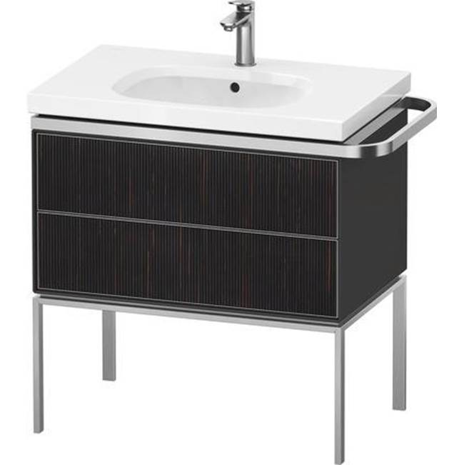 Aurena 30 7/8'' Wall Mount Two Drawer Single Vanity Cabinet in Embossed Ebony, Si-related