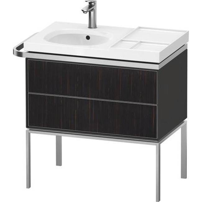 Aurena 30 7/8'' Wall Mount Two Drawer Single Vanity Cabinet in Embossed Ebony, Si-shop