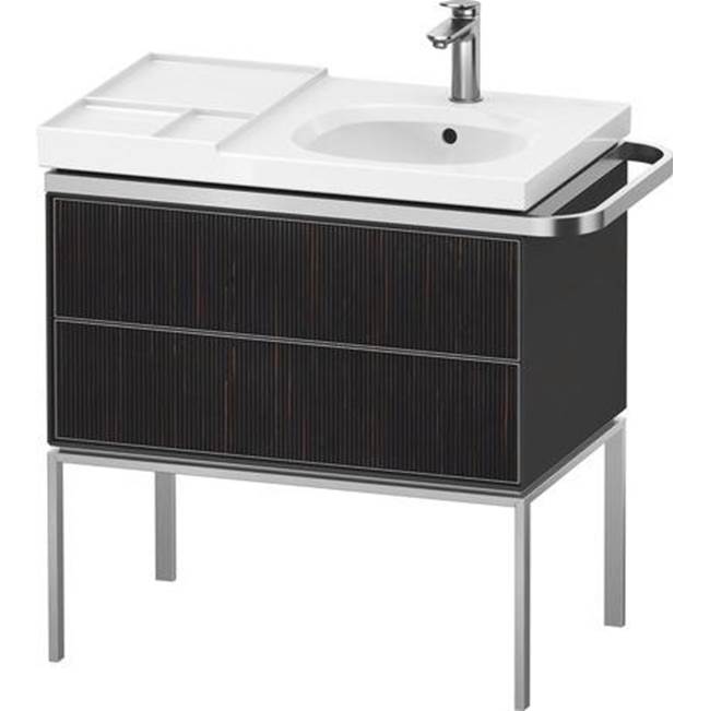 Aurena 30 7/8'' Wall Mount Two Drawer Single Vanity Cabinet in Embossed Ebony, Si-shop
