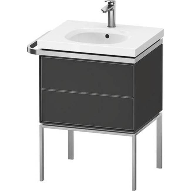 Aurena 23'' Wall Mount Two Drawer Single Vanity Cabinet in Satin Matte Graphite, -shop