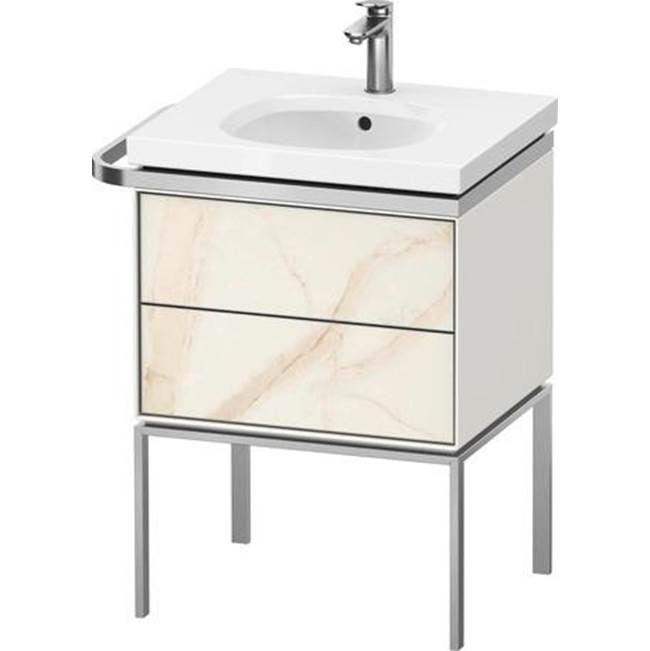 Aurena 23'' Wall Mount Two Drawer Single Vanity Cabinet in Marble Structure, Sink-shop