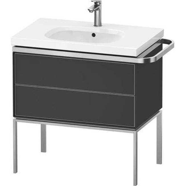 Aurena 30 7/8'' Wall Mount Two Drawer Single Vanity Cabinet in Satin Matte Graphi-shop
