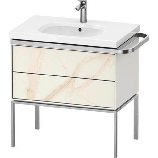Aurena 30 7/8'' Wall Mount Two Drawer Single Vanity Cabinet in Marble Structure, -related