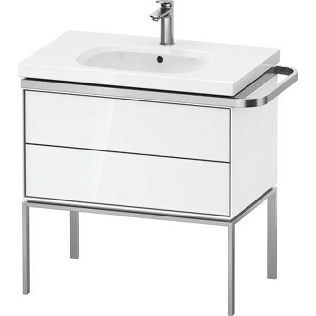 Aurena 30 7/8'' Wall Mount Two Drawer Single Vanity Cabinet in High Gloss White, -shop