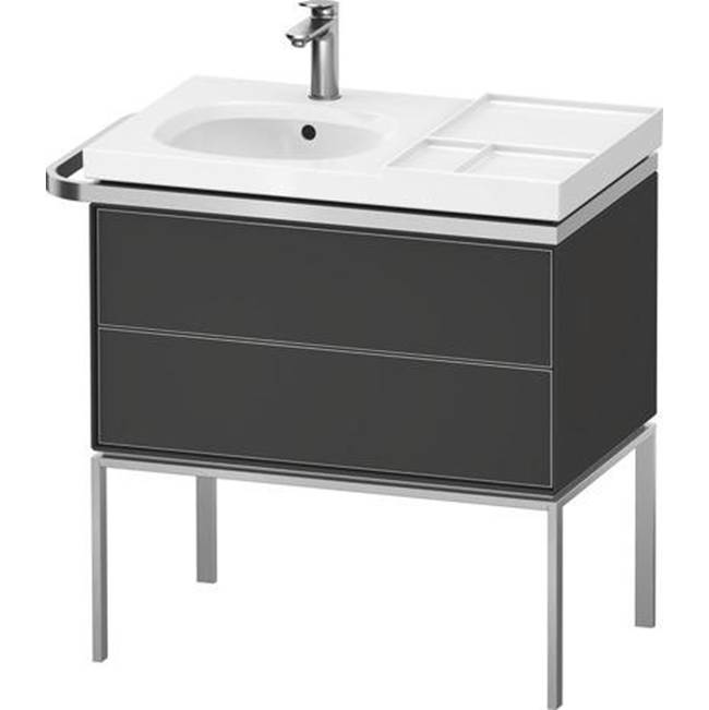 Aurena 30 7/8'' Wall Mount Two Drawer Single Vanity Cabinet in Satin Matte Graphi-shop