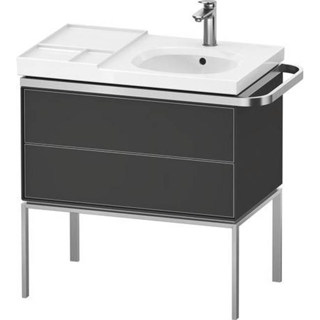 Aurena 30 7/8'' Wall Mount Two Drawer Single Vanity Cabinet in Satin Matte Graphi-shop