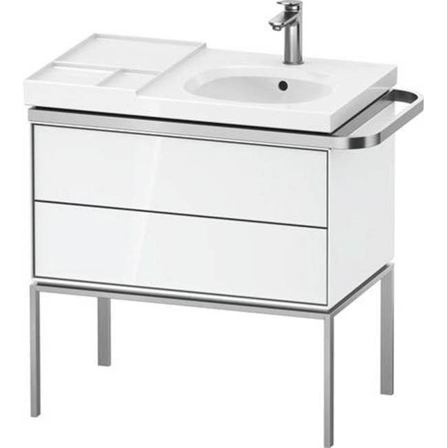 Aurena 30 7/8'' Wall Mount Two Drawer Single Vanity Cabinet in High Gloss White, -shop