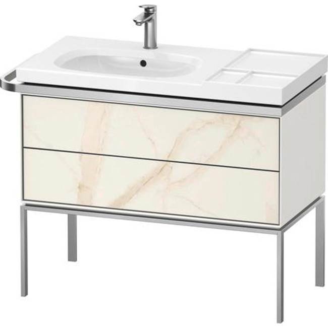 Aurena 38 3/4'' Wall Mount Two Drawer Single Vanity Cabinet in Marble Structure, -shop