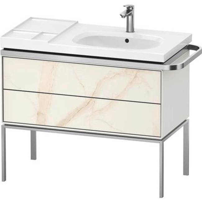Aurena 38 3/4'' Wall Mount Two Drawer Single Vanity Cabinet in Marble Structure, -related