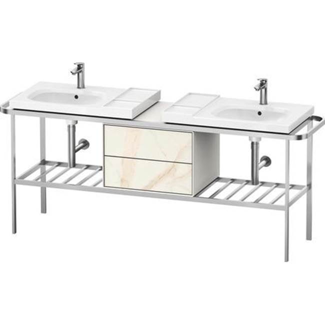 Aurena 77 1/2'' x 31 5/8'' Console in Brushed Aluminum-related