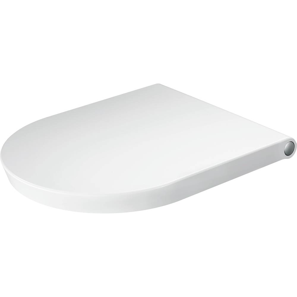 White Tulip Elongated Slow Close Toilet Seat in White-related
