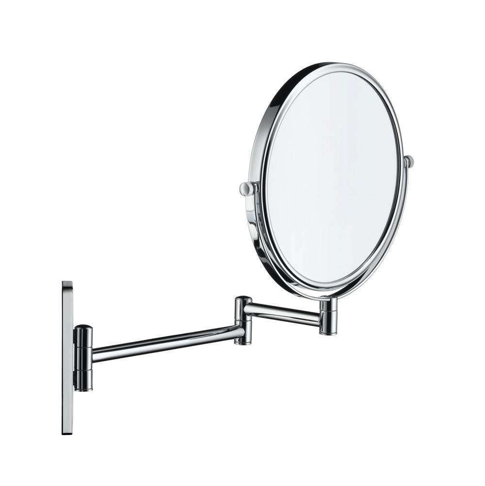 D-Code Wall Mount Swing Arm Makeup Mirror in Chrome-shop