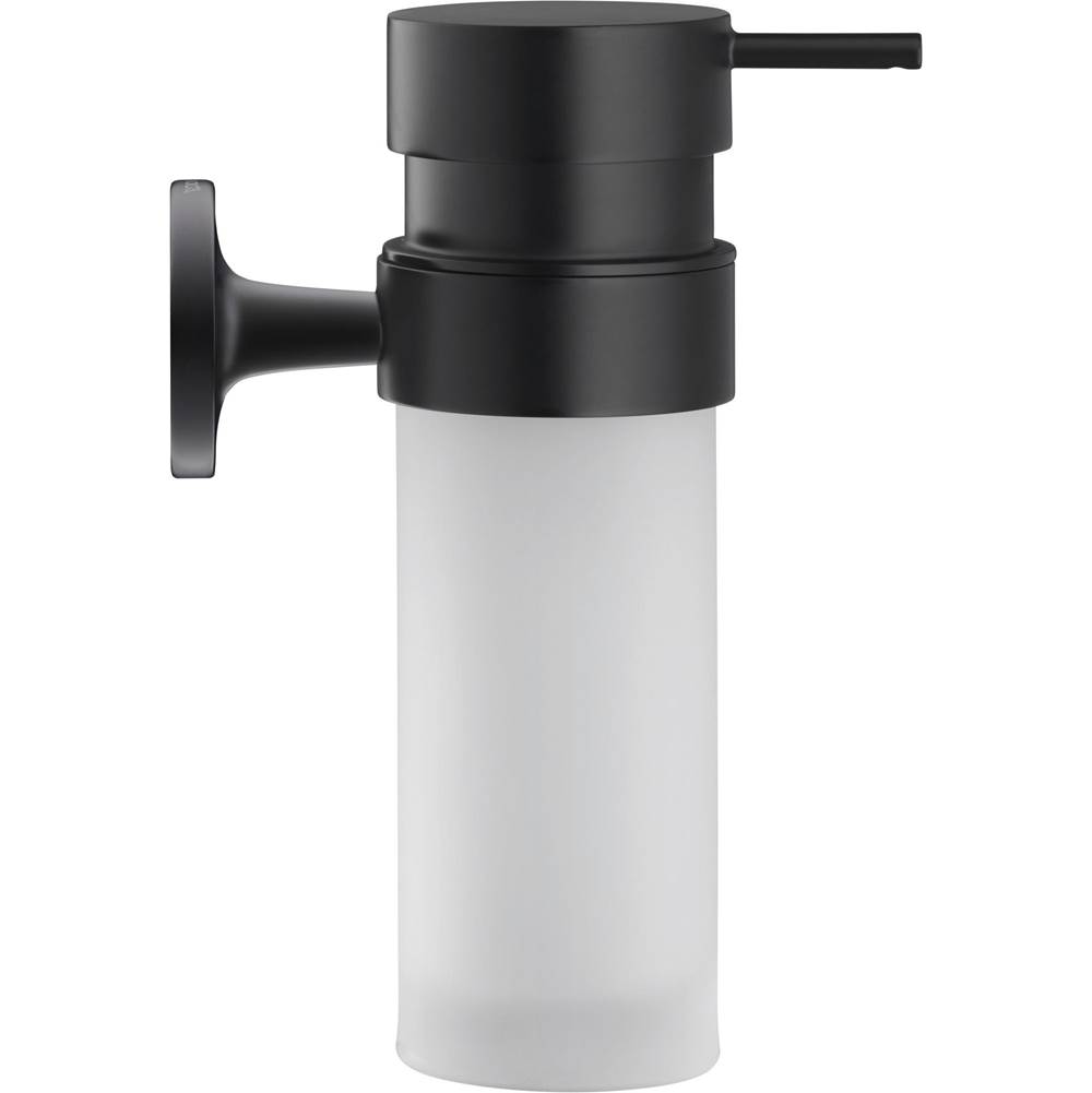 Starck T Wall Mount Soap Dispenser in Matte Black-related