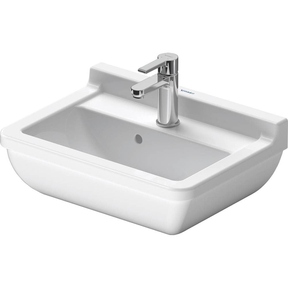 Starck 3 19 5/8'' Rectangular Wall Mounted Sink in White with Single Faucet Hole -related