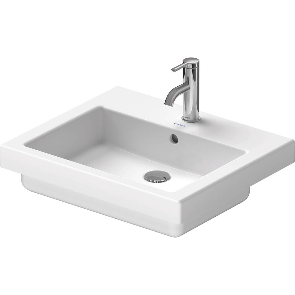 Vero 21 5/8'' Rectangular Drop In Sink in White with Single Faucet Hole and Overf-related