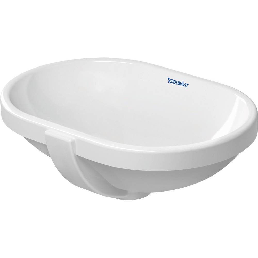 Design Classics 16 7/8'' Oval Undermount Sink in White with Overflow-related