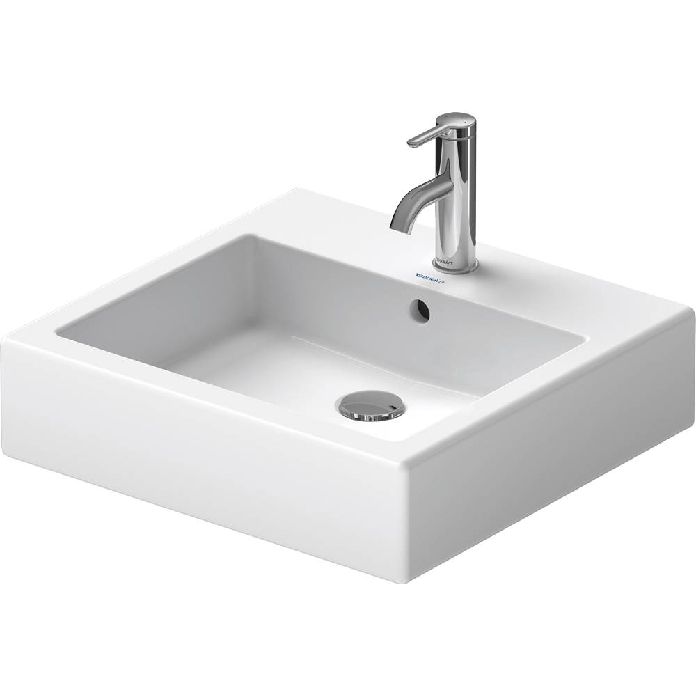 Vero 19 5/8'' Rectangular Vessel Sink in White with Single Faucet Hole and with O-related
