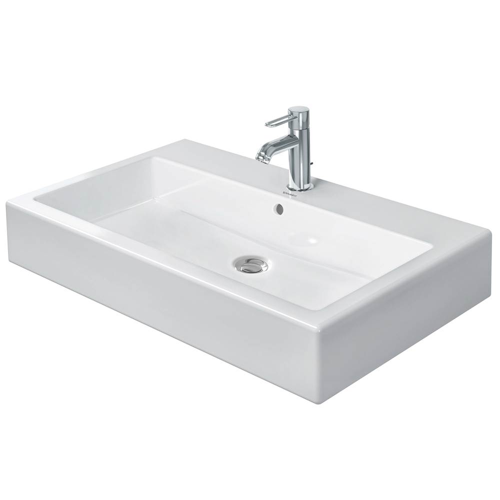 Vero 31 1/2'' Rectangular Wall Mounted Sink in White with Single Faucet Hole and -related
