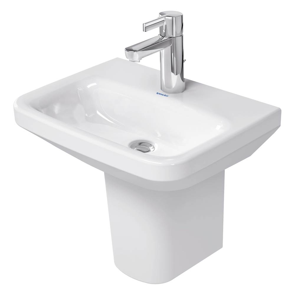 DuraStyle 17 3/4'' Rectangular Wall Mounted Sink in White with Single Faucet Hole-related