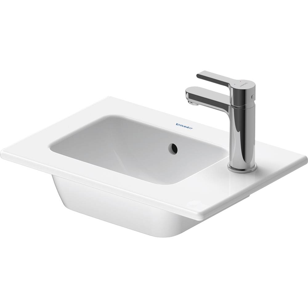ME by Starck 16 7/8'' Rectangular Wall Mounted Sink in White with Single Faucet H-related