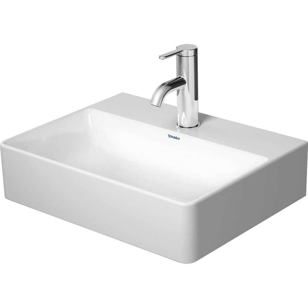 DuraSquare 17 3/4'' Rectangular Wall Mounted Sink in White with Single Faucet Hol-related