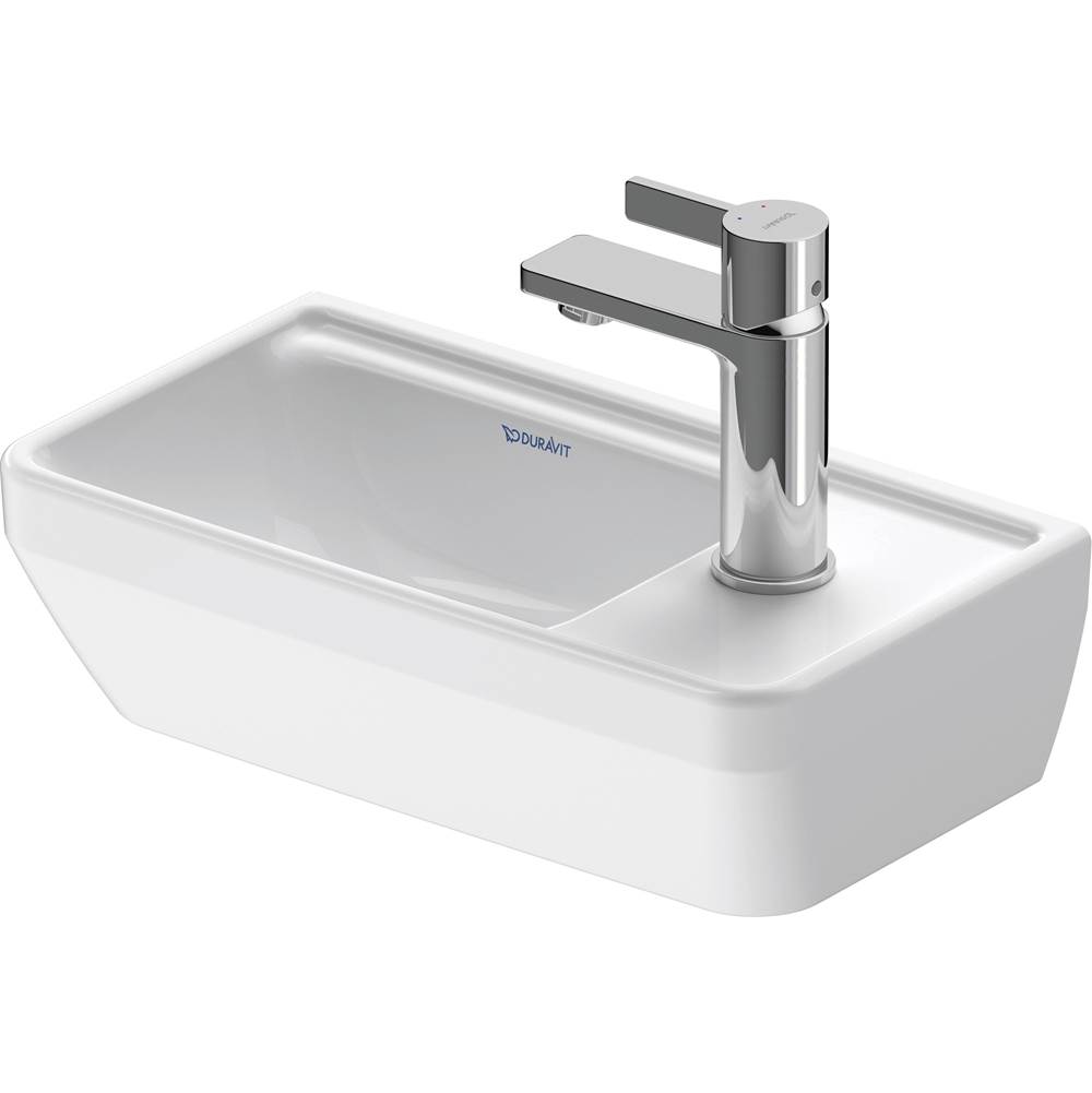 D-Neo 15 3/4'' Rectangular Wall Mounted Sink in White with Single Faucet Hole and-related