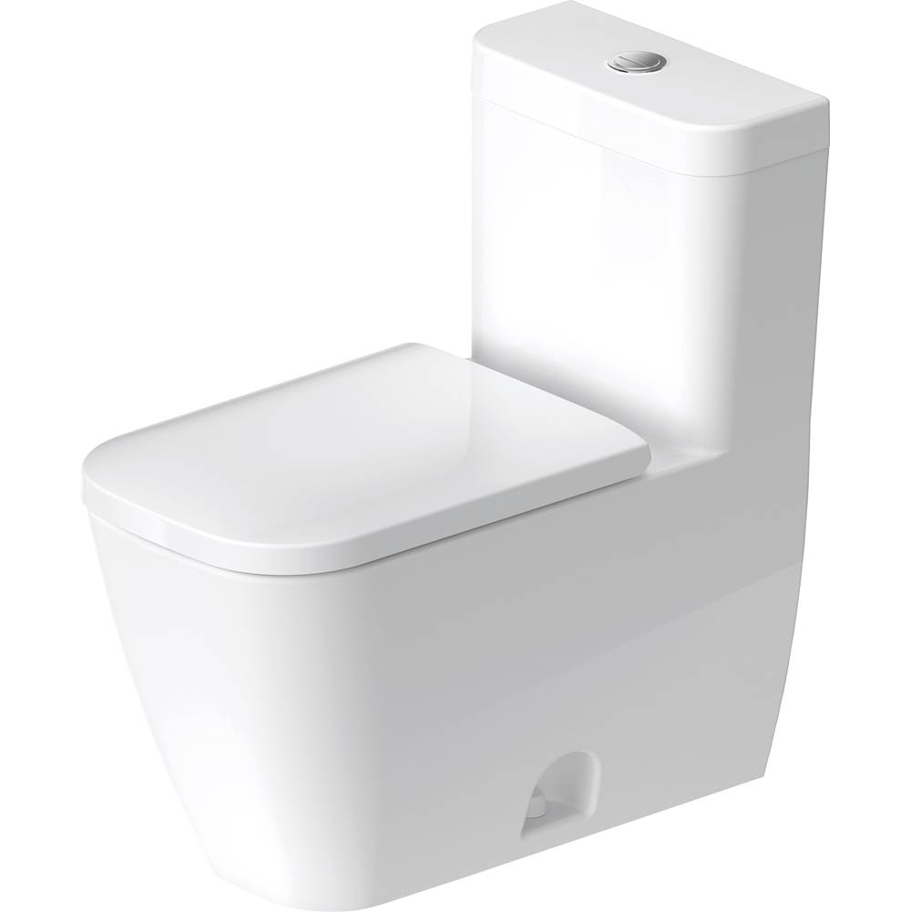 Happy D.2 1.32/0.92 GPF Dual Flush Elongated One Piece Toilet in White, Top Push -related