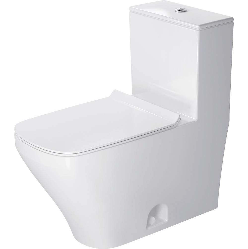 DuraStyle 1.32/0.92 GPF Dual Flush Elongated One Piece Toilet in White, Top Push -related