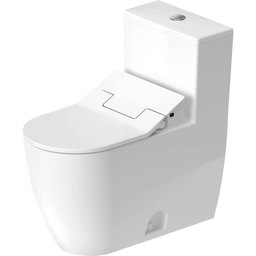 ME by Starck 1.28 GPF Single Flush Rimless Elongated One Piece Toilet in White, T-related