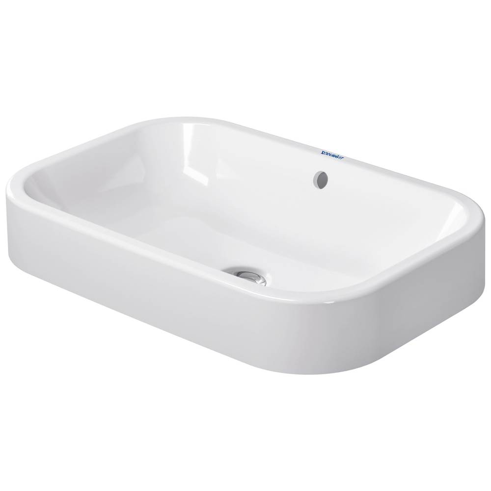 Happy D.2 23 5/8'' Rectangular Vessel Sink in White with Overflow-related