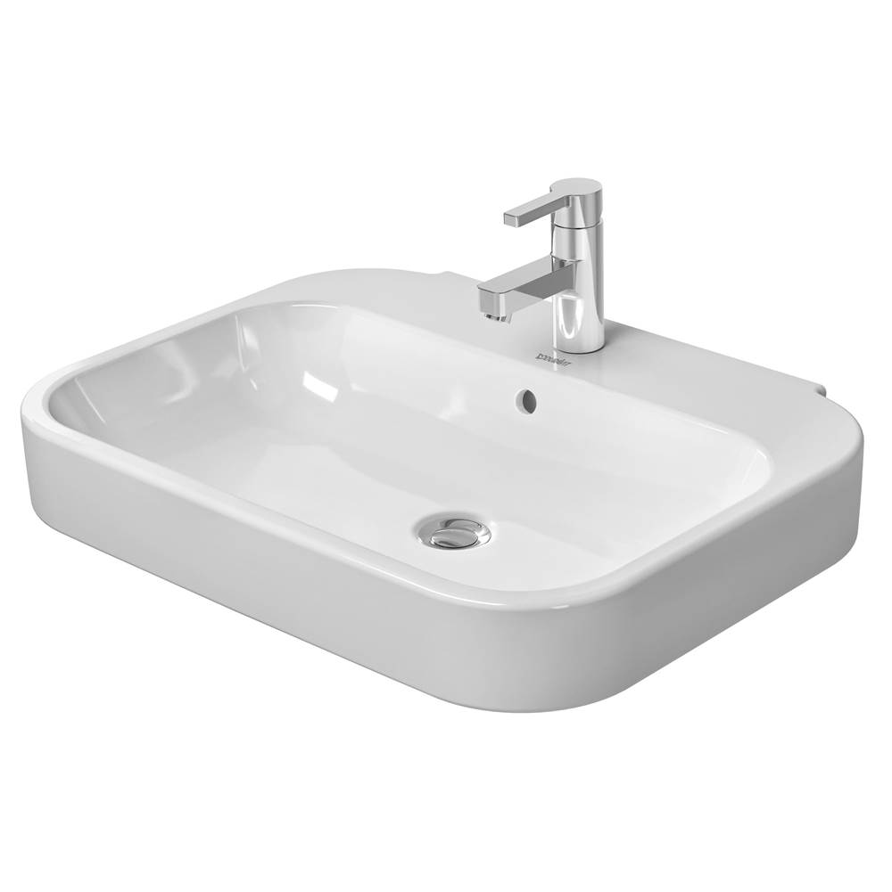 Happy D.2 25 5/8'' Rectangular Wall Mounted Sink in White with Single Faucet Hole-related