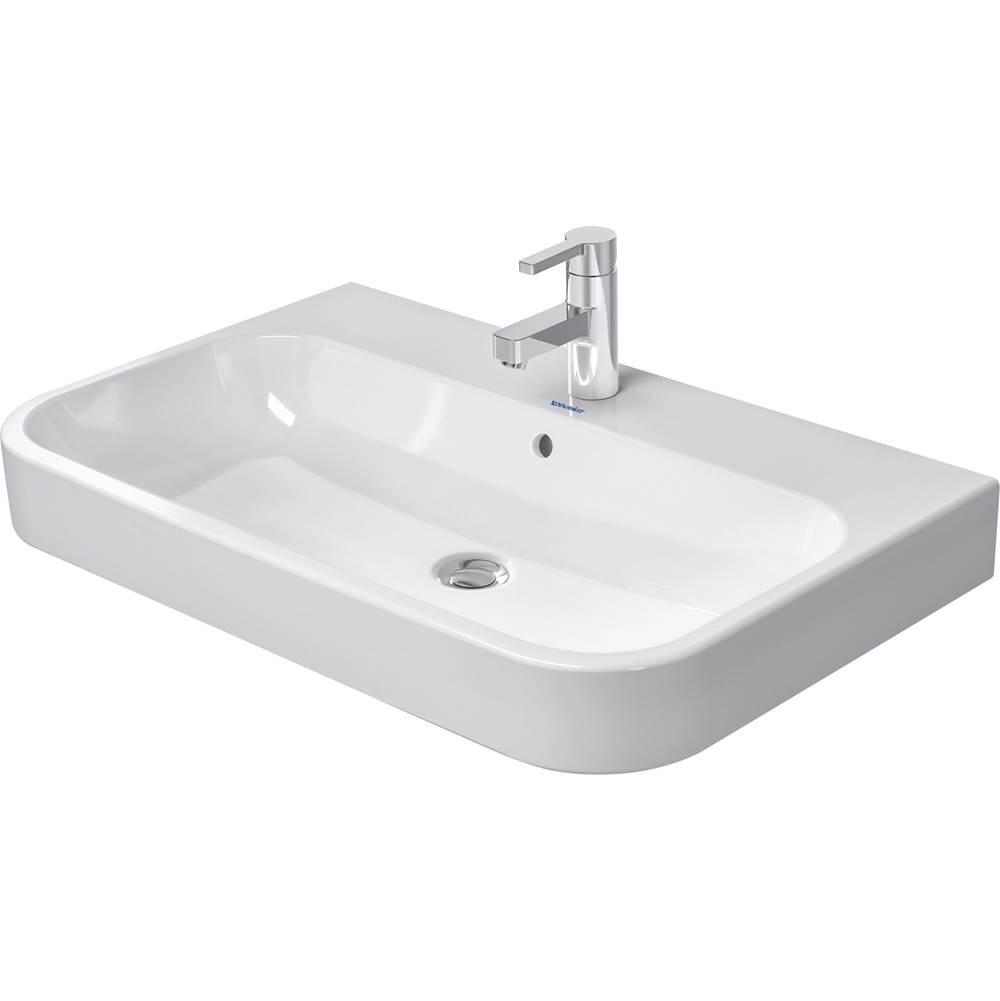 Happy D.2 31 1/2'' Rectangular Wall Mounted Sink in White with Single Faucet Hole-related