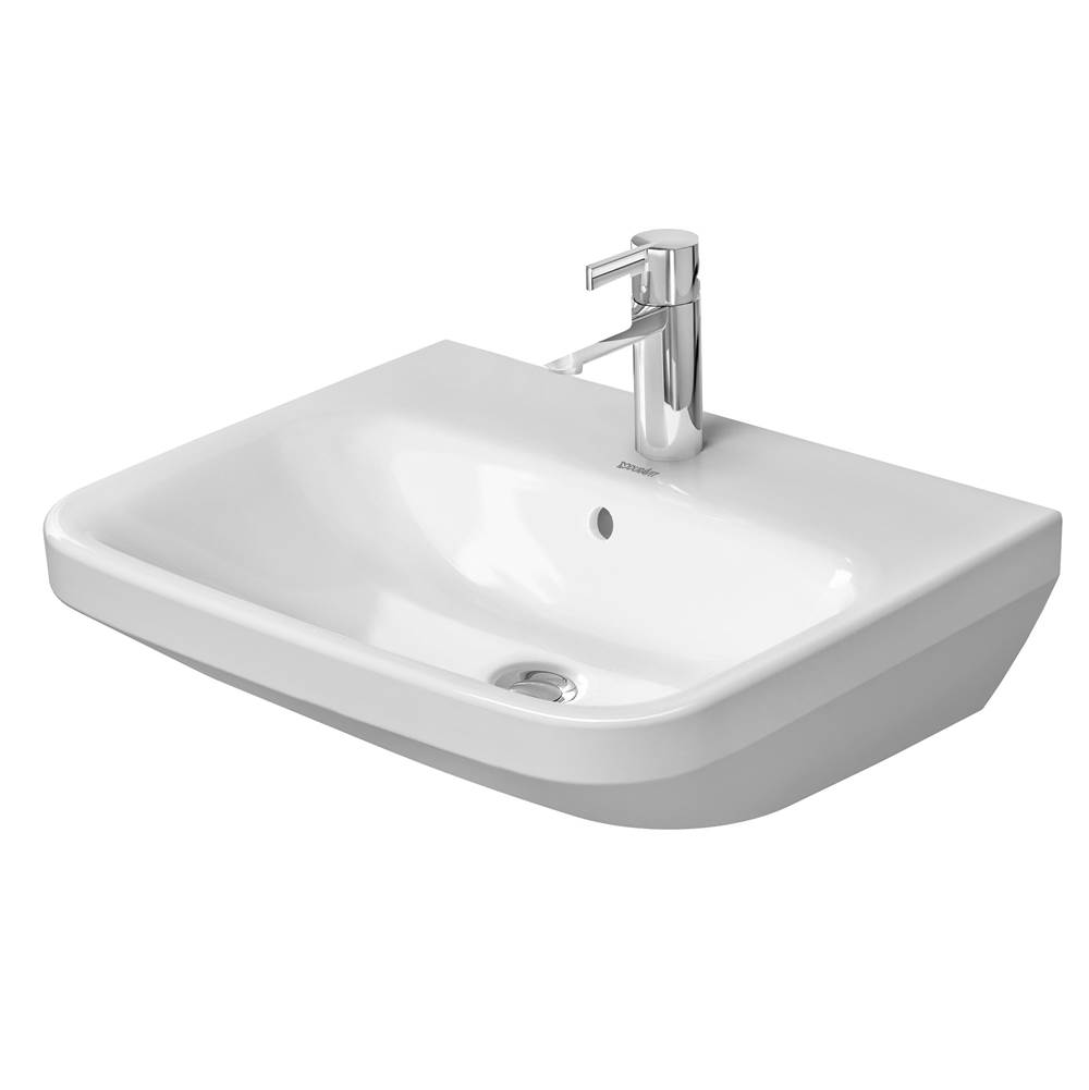 DuraStyle 21 5/8'' Rectangular Wall Mounted Sink in White with Single Faucet Hole-shop