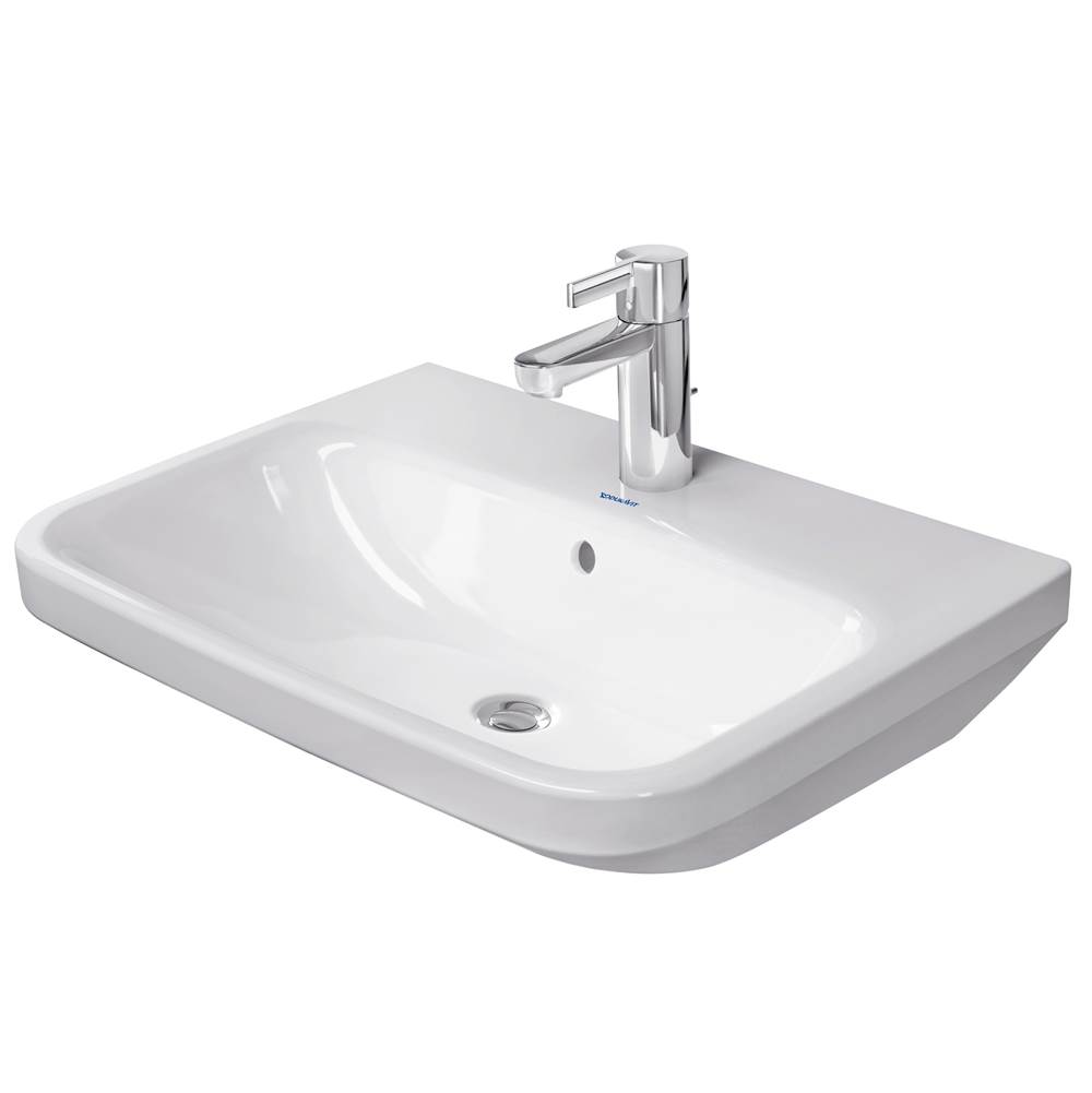 DuraStyle 23 5/8'' Rectangular Wall Mounted Sink in White with Single Faucet Hole-related