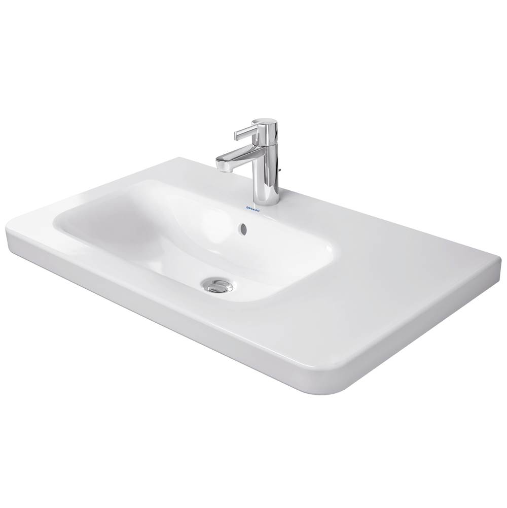 DuraStyle 30 1/2'' Rectangular Wall Mounted Sink in White with Single Faucet Hole-shop